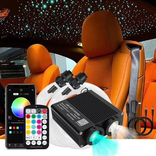 32W Dual Color Tesla Starlight Headliner Kit for Tesla Model 3/Y/X/Cybertruck/Roadster | Chinly.shop