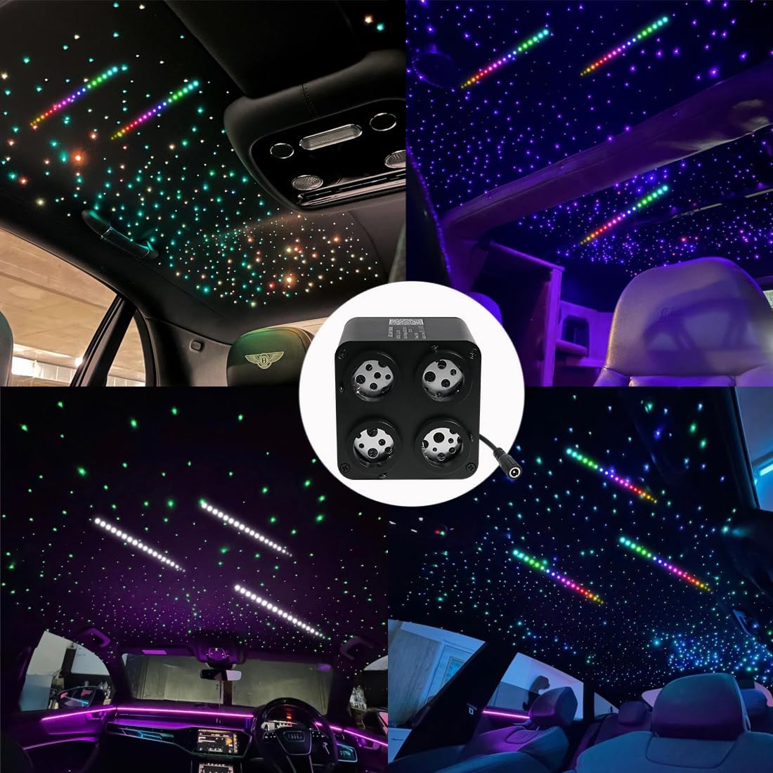 SANLI LED 2 in 1 Twink and Meteor 4 Color 36W RGBW Starlight Headliner Kits for Car | Chinly.shop