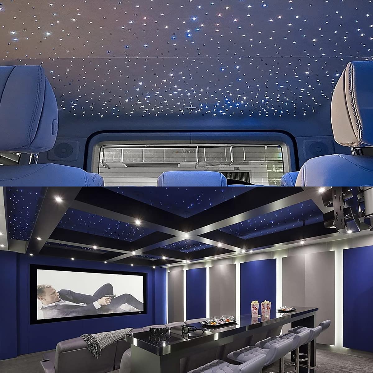 Smart 16W Rolls Royce Star Roof Lights for Car Truck SUV with Bluetooth App/Remote Control