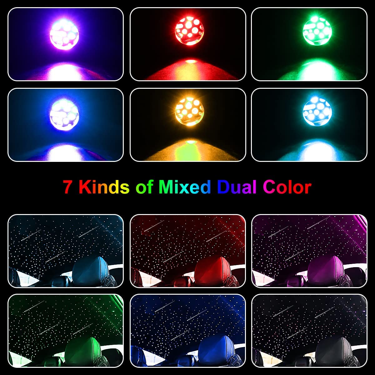 Smart 16W Rolls Royce Star Roof Lights for Car Truck SUV with Bluetooth App/Remote Control