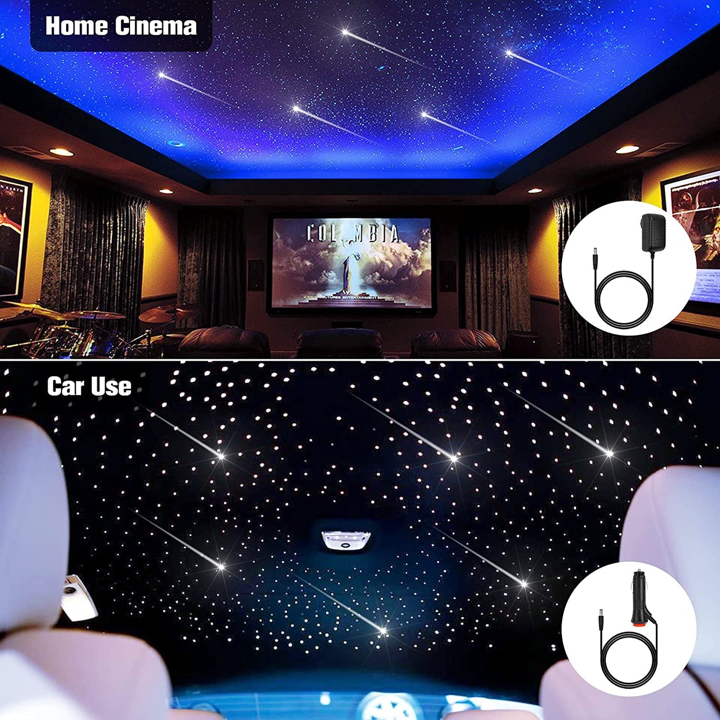 16W Twinkle Rolls Royce Starlight Headliner Kit, RGBW Rolls Royce Starlight Headliner Kit for Car Truck