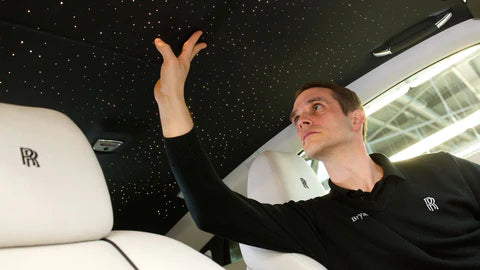 Rolls Royce Star Roof Install | RollsRoyceStarRoofLights.com