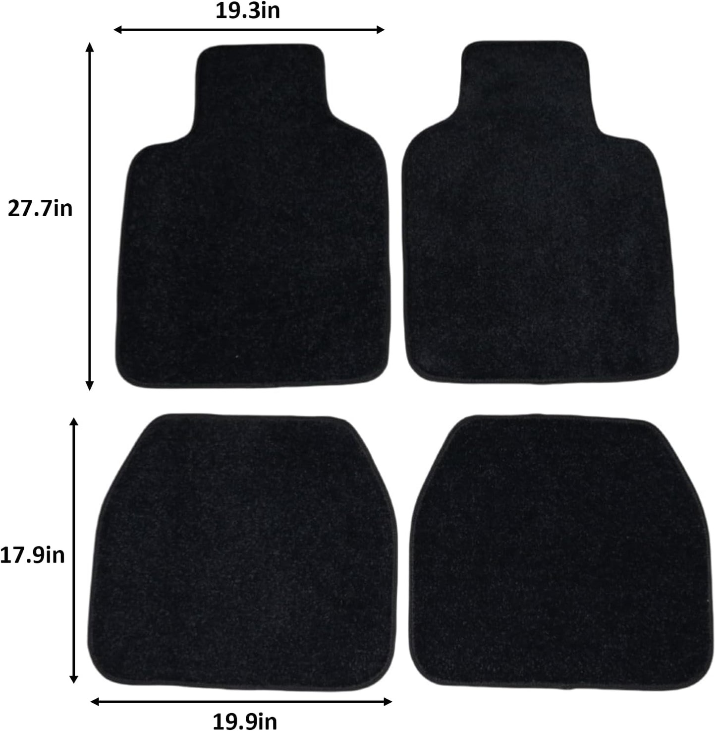 SANLI LED 4pcs RGBW Starlight Car Floor Mats with APP Control & Remote Control for Car Truck SUV. Universal Fit Starlight Car Mats - Waterproof Washable