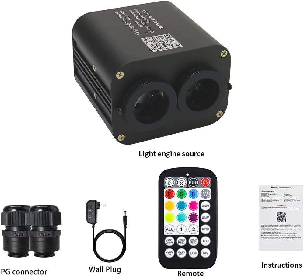 Package Information for Smart Dual Color 2*10W Bluetooth Twinkle LED Light Box | Chinly.shop