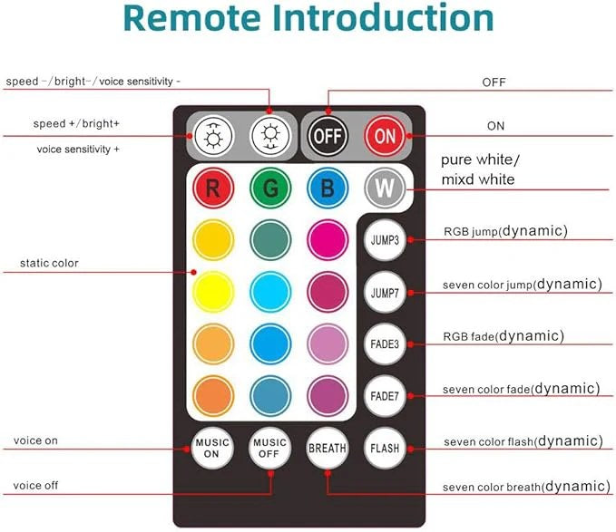 SANLI LED Wireless Remote Controller (RF Controller) for Fiber Optic Starlight Headliner Kits | Chinly.shop