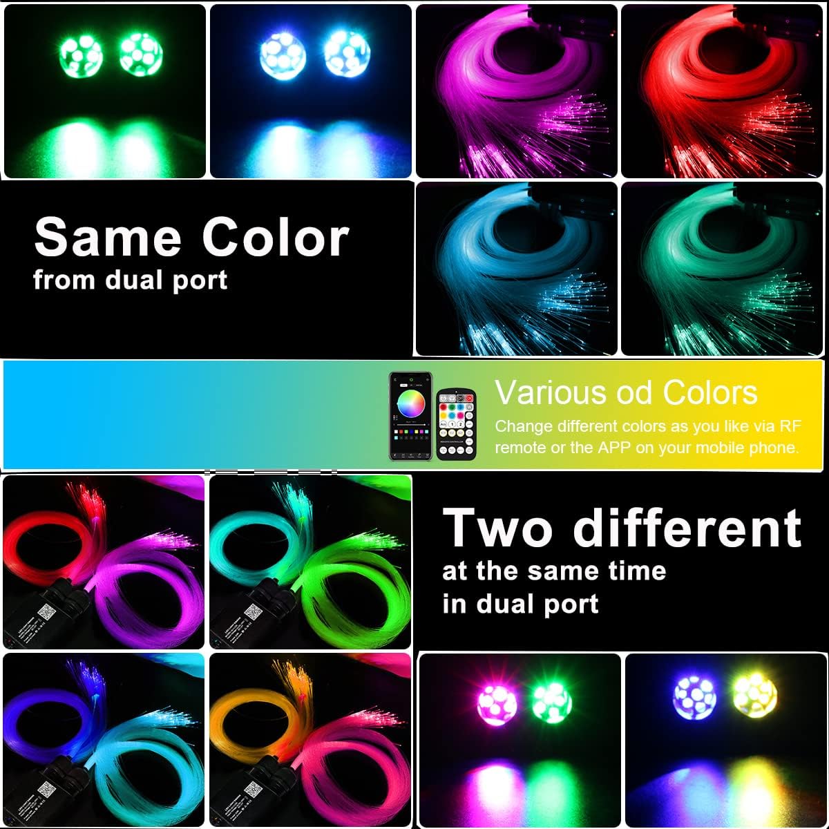 Smart Dual Color 2*10W Bluetooth Twinkle LED Light Box | Chinly.shop