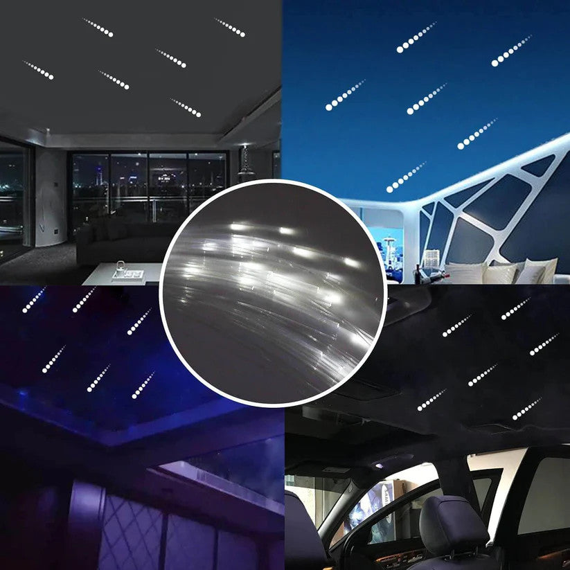 5W LED Shooting Star Fiber Optic Kit for Car Truck & Home Theater Rooms with Bluetooth App/RF Control