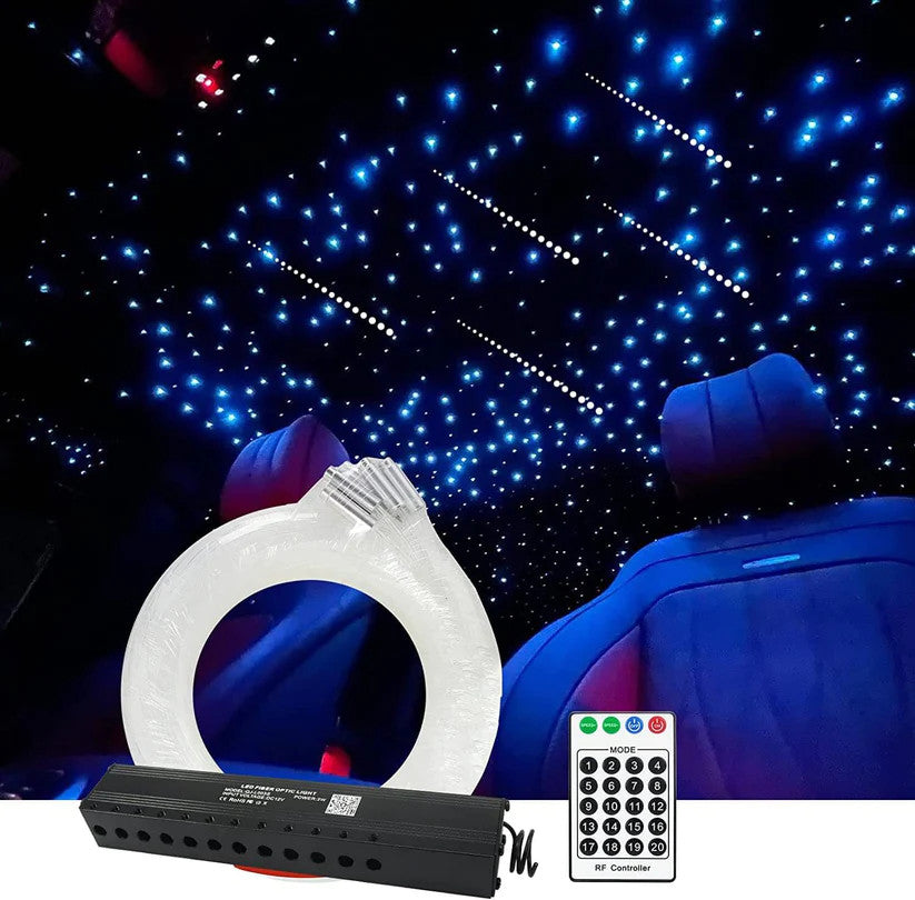 3W LED White Shooting Star Headliner Kit for Car Truck's Roof with Bluetooth App/Remote Control | RollsRoyceStarRoofLights.com