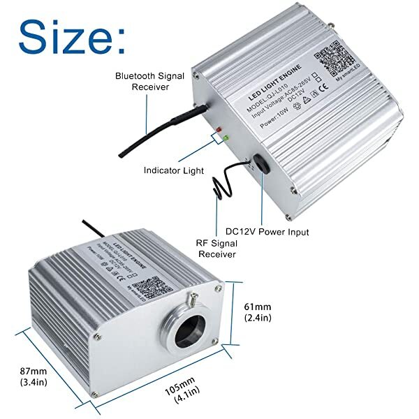 10W Twinkle RGBW Bluetooth LED Fiber Optic Illuminator for Rolls Royce Starlight Headliner Kit